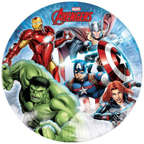 Marvel Avengers Paper Plates - 23cm ( Pack of 8) - Anilas UK