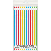 Rainbow Birthday Rectangular Plastic Table Cover - Anilas UK