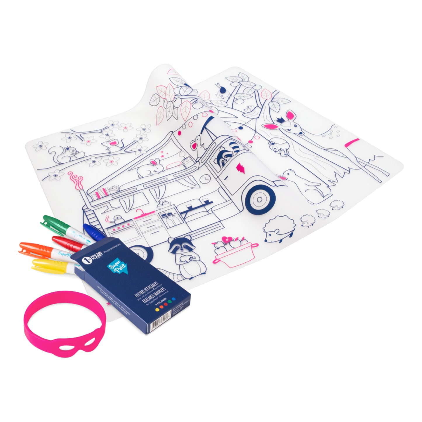 Super Petit - Artiste Colouring Placemat - Dream Van - Anilas UK