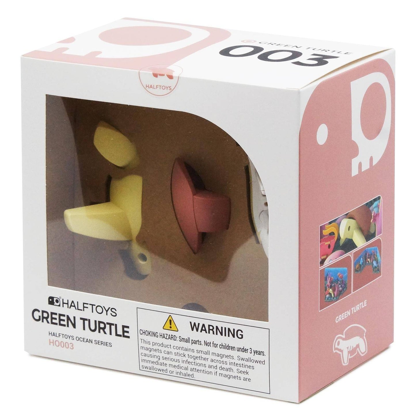 Halftoys Ocean Series Green Turtle 3D Jigsaw Puzzle / Toy - Anilas UK