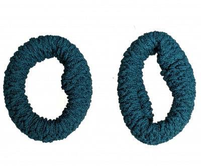 Large Green Knit Donut Endless Snag Free Hair Bobbles - Anilas UK