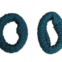 Large Green Knit Donut Endless Snag Free Hair Bobbles - Anilas UK