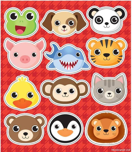 12 Animals Sticker Sheets - Anilas UK