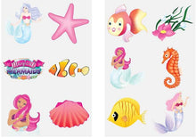 12 Mermaid Theme Tattoo Sheets - Anilas UK