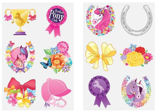 12 Pony Theme Tattoo Sheets - Anilas UK