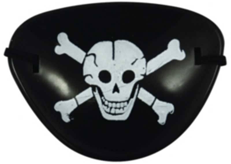 12 Pirate Skull and Crossbones Eye Patch - Anilas UK