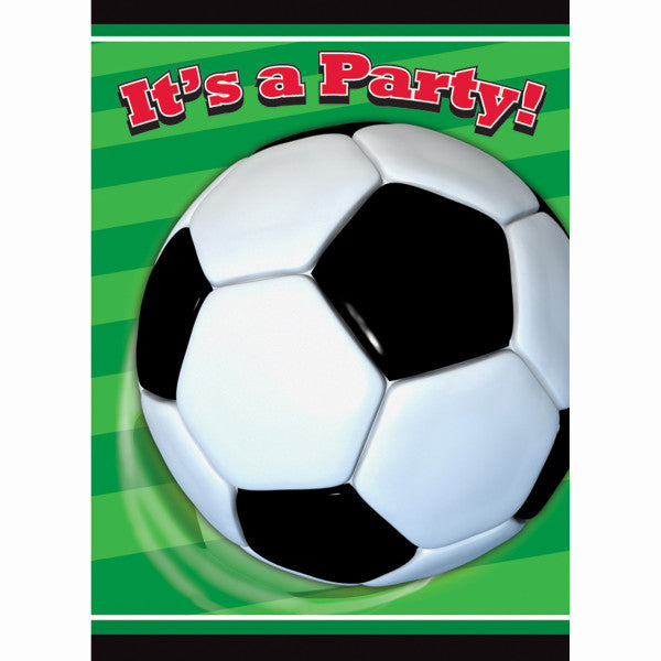 3D Football Invitations (Pack of 8) - Anilas UK
