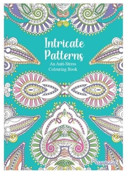 Intricate Patterns Anti-Stress Colouring Book front view