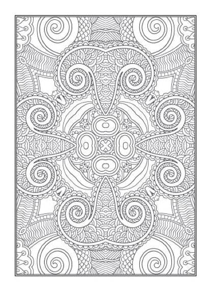 Intricate Patterns Colouring Book pattern page