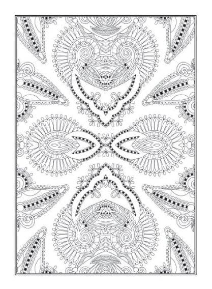 Intricate Patterns Colouring Book detailed design