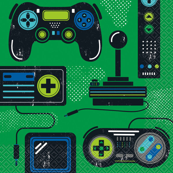 Gamer Birthday Napkins (Pack of 16) - Anilas UK