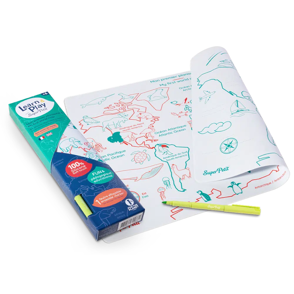Super Petit - Learn & Play - 1st World Map - Anilas UK