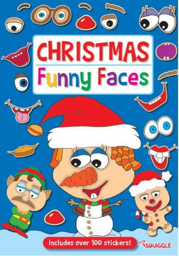 Christmas Funny Faces Sticker - Anilas UK