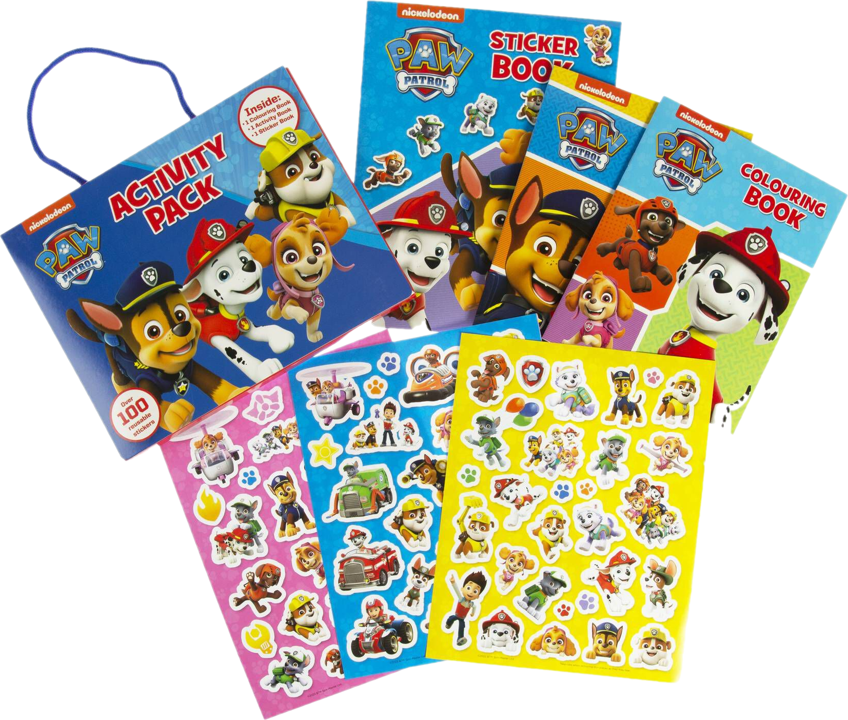 Paw Patrol Activity Pack open view - Anilas UK