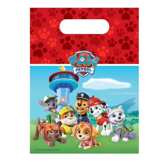 Paw Patrol Party Bags (Pack of 6) - Anilas UK