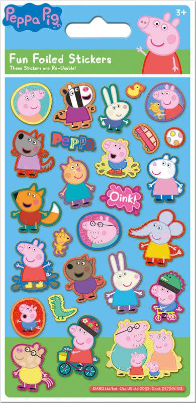 Peppa Pig Reusable Foiled Stickers - Anilas UK
