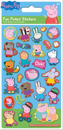 Peppa Pig Reusable Foiled Stickers - Anilas UK