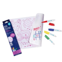 Super Petit - Mini Reversible Colouring Placemats With 4 Felt Pens - Mermaid - Anilas UK