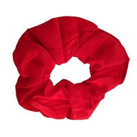 Red Satin Style Scrunchie Hair Bobble - Anilas UK