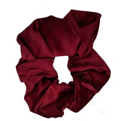 Burgundy Satin Style Scrunchie Hair Bobble - Anilas UK