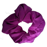 Purple Satin Style Scrunchie Hair Bobble - Anilas UK