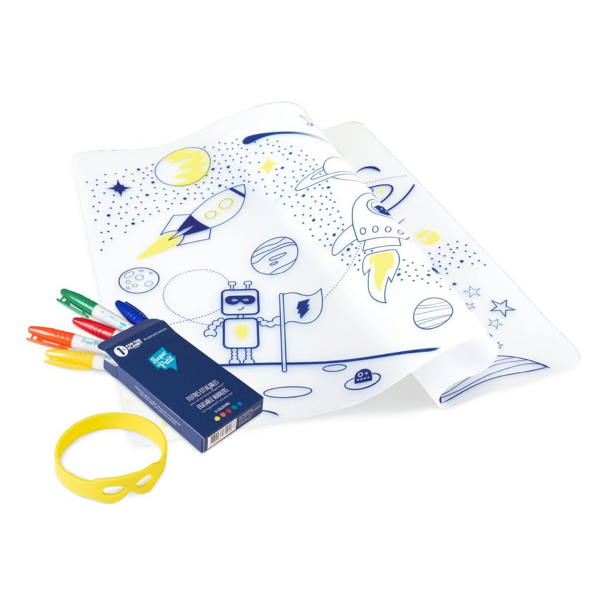Super Petit - Artiste Colouring Placemat - Into Space - Anilas UK