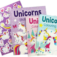 Unicorns Shimmer Activity Pack books view- Anilas UK