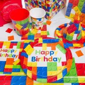 Bricks Happy Birthday Table Cover - Anilas UK